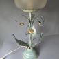 Preview: Große Florentiner Tischlampe mit Glasschirm