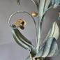 Preview: Große Florentiner Tischlampe mit Glasschirm