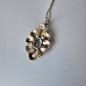Preview: Vintage Silber Kette mit Anhänger - 835 Silber mit Aquamarin - Jugendstil