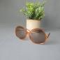 Preview: Vintage XXL Sonnenbrille – Oversized 70er, hellbraun-orange