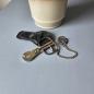 Preview: Vintage versilberte Zigarrenschere mit Kette - Solingen