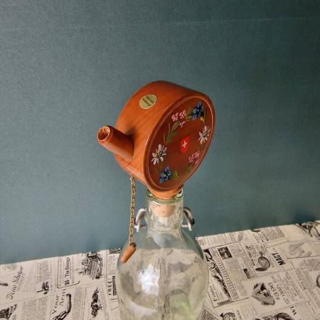 Flaschenverschluss Spieluhr - Korken Spieldose - Souvenir aus den 60er Jahren