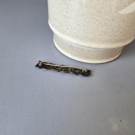 Preview: Jugendstil Brosche - 800er Silber