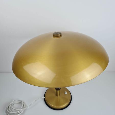Tischleuchte Schreibtischlampe Art Deco - goldfarbenes Metall