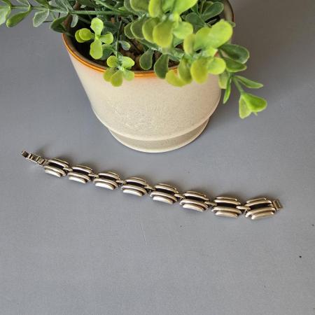 Preview: Art Deco Armband - 835 Silber - Gliederarmband