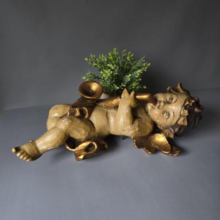 Preview: Barock Engel mit Saxophon - 40cm