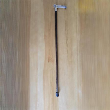 Jugendstil Gehstock mit Griff aus 800er Silber - Wilhelm Binder