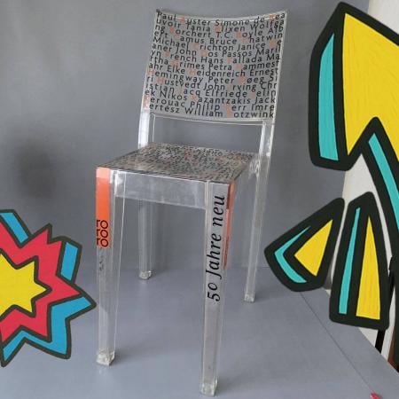 Kartell Stuhl La Marie, Philippe Starck, Rowohlt limited Edition