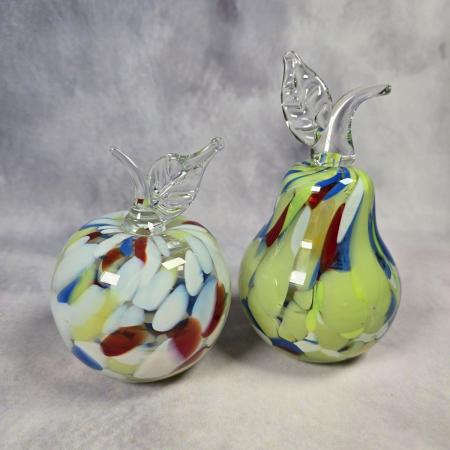 Apfel und Birne Murano Glas
