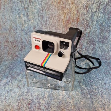 Polaroid Supercolor 1000 Sofortbildkamera - Vintage Kamera mit Blitzaufsatz
