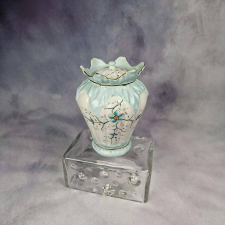 Vintage Vase mit Deckel - Porzellan