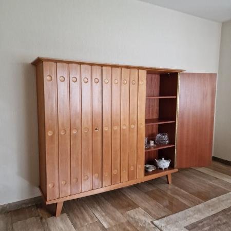 Großer Mid-Century Wohnzimmerschrank - Rudolf Frank für Möbelfabrik Erwin Behr - 60er Jahre Schrank