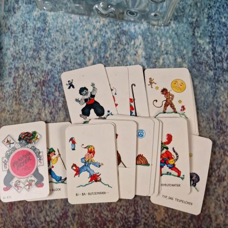 Vintage Kartenspiel Reklame Schwarzer Peter