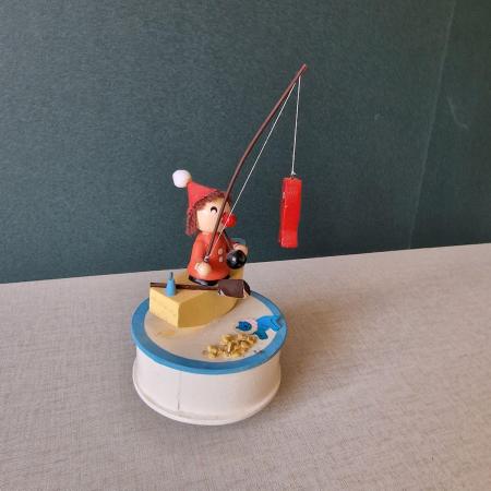 Spieluhr Karussel - Angler im Boot - Japan