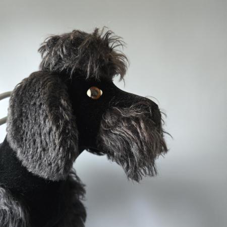 Vintage Steiff Hund auf Rädern - Reittier Hund