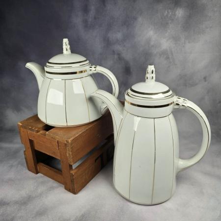Set antike Kannen - Kaffeekanne und Teekanne - um 1900