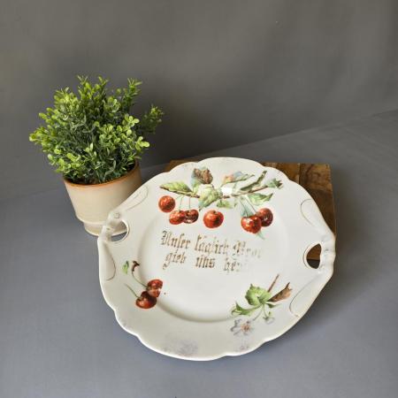 Antiker Dekorteller - Unser täglich Brot