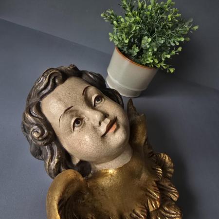 Preview: Geschnitzte Putte - Putto - Barockengel