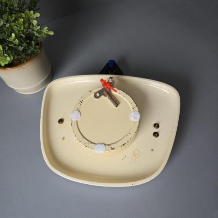1950er Jahre Wanduhr - Emes Küchenuhr Keramik