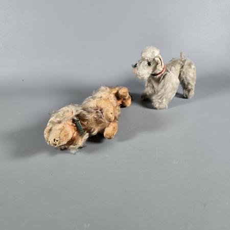 Zwei Hunde - Stofftiere Steiff 50er Jahre - Dackel und Pudel