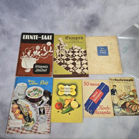 7 Hefte - Kochrezepte - Kaiser's - Meinl - Knorr - Graupen - Maizena