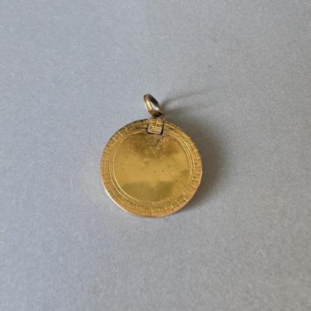 Schaumgold Medaillon Vergissmeinnicht