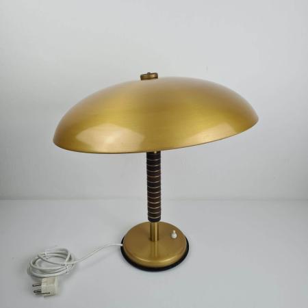 Tischleuchte Schreibtischlampe Art Deco - goldfarbenes Metall