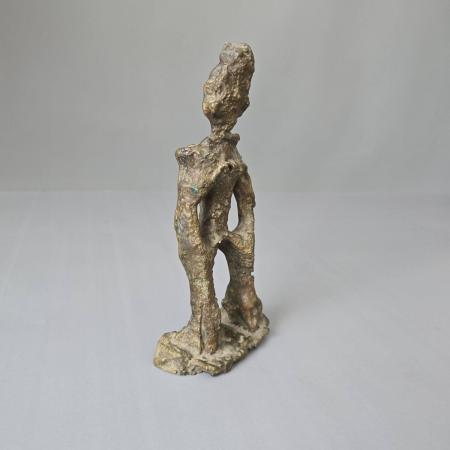 Bronze Skulptur abstrakt, moderne Figur, 1978