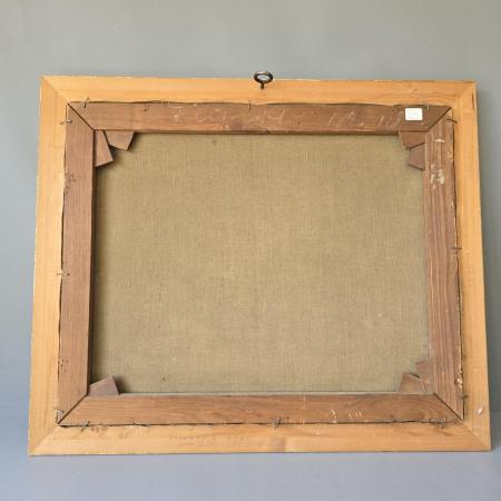 Gemälde Helmuth Liesegang - Öl auf Leinwand - Schafherde