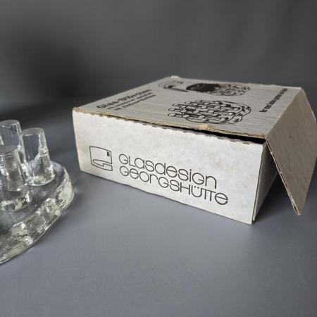 Design Stövchen, Glas, Georgshütte, 1970er