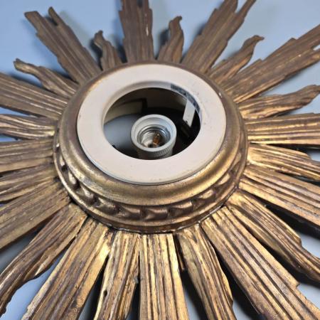 Sonnenspiegel als Deckenlampe - Holz - Ø 60cm