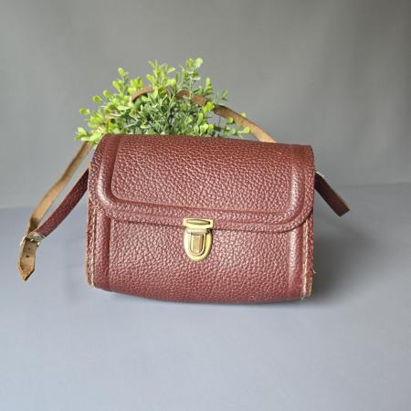 Mid Century Kindergartentasche aus Leder