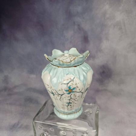 Vintage Vase mit Deckel - Porzellan