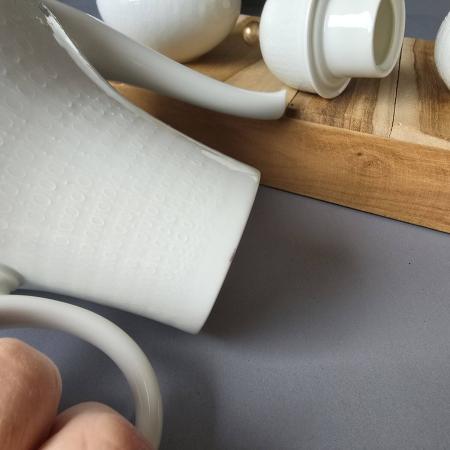 Rosenthal Romanze Weiß Kaffeekern – Kanne, Zucker, Milch