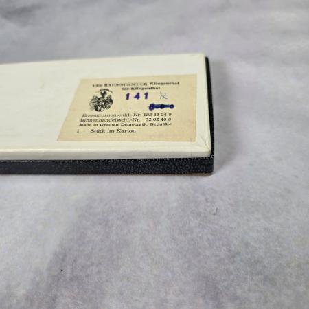 Messing Brieföffner mit Stiftablage VEB Baumschmuck Klingenthal