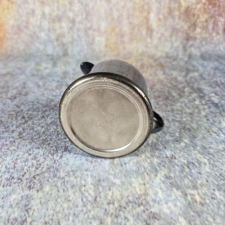 Kännchen für Kondensmilch Dose - HKE Hammerschlag versilbert