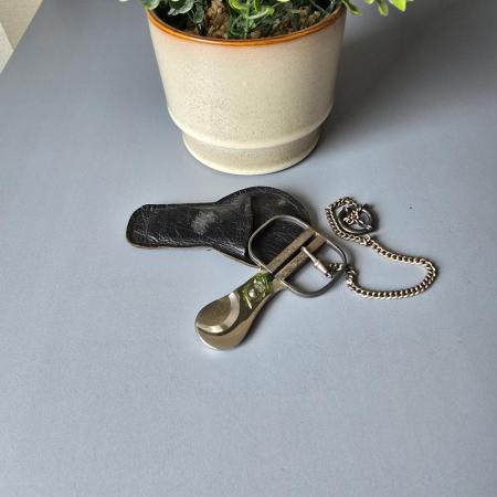 Vintage versilberte Zigarrenschere mit Kette - Solingen