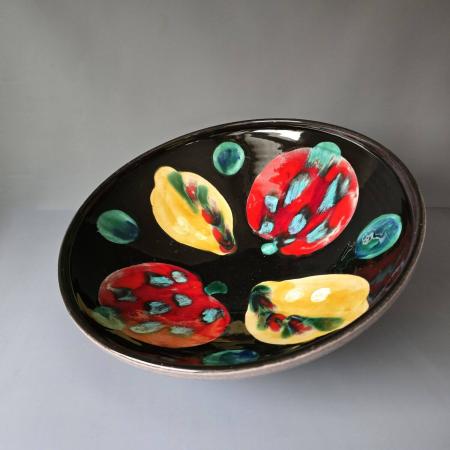 Sehr große Obstschale, Bodmer Keramik