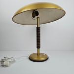 Tischleuchte Schreibtischlampe Art Deco - goldfarbenes Metall