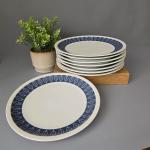 Set aus 8 flachen Speisetellern, Arzberg Form 2050