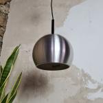 Hoffmeister Kugel Deckenleuchte Alu gebürstet 70er